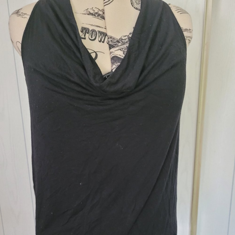 🖤 Black Cowl Neck Tank Top